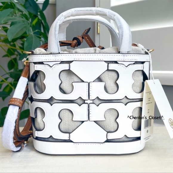 🔥NeW! $598 Tory Burch Cutout Logo Mini tote - Picture 6 of 15